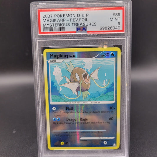 PSA 9 Pokémon TCG: 2007 Magikarp Reverse Holo 89/123 Mysterious Treasures