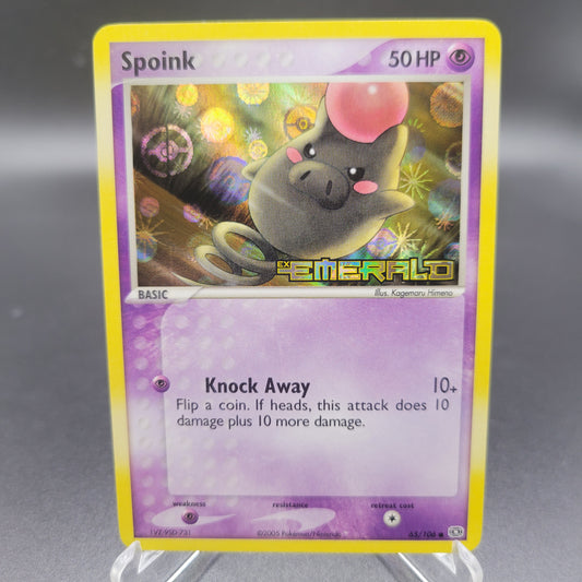 Pokémon TCG: 2005 Spoink 65/106 Emerald Reverse-Holo