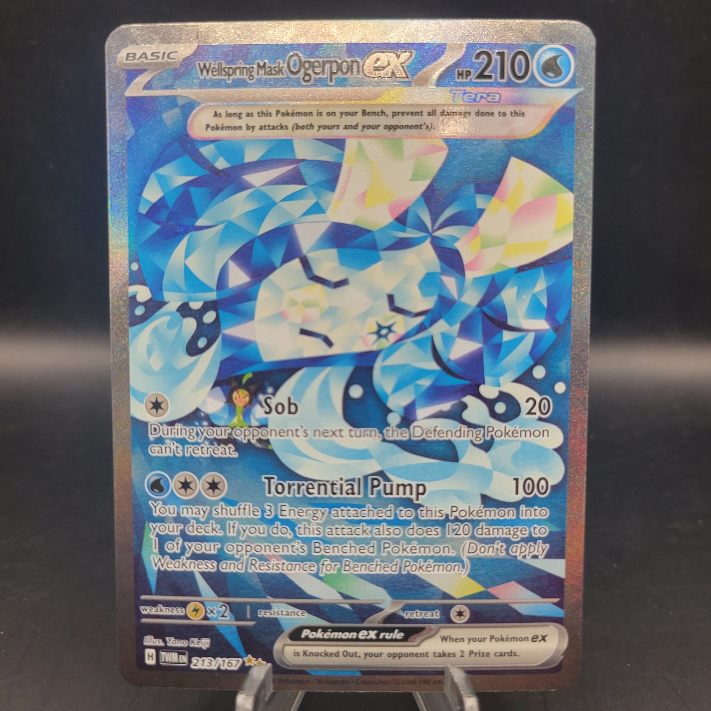 Pokémon TCG: 2024 Wellspring Mask Ogerpon ex 213/167 S&V: Twilight Masquerade