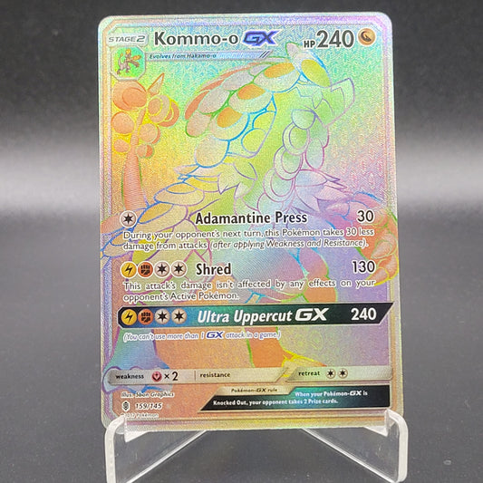 Pokémon TCG: 2017 Kommo-o GX 159/145 SM: Guardians Rising Rainbow