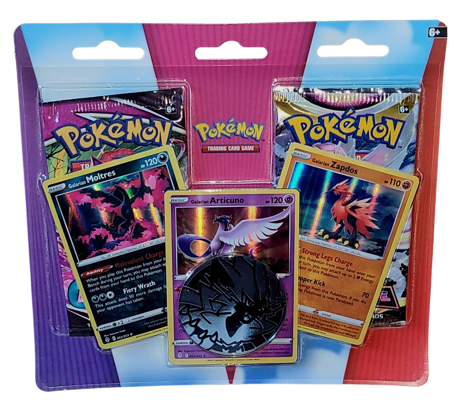 Pokémon TCG: Enhanced 2-Pack Blister Pack [Galarian Articuno, Galarian Zapdos, & Galarian Moltres]