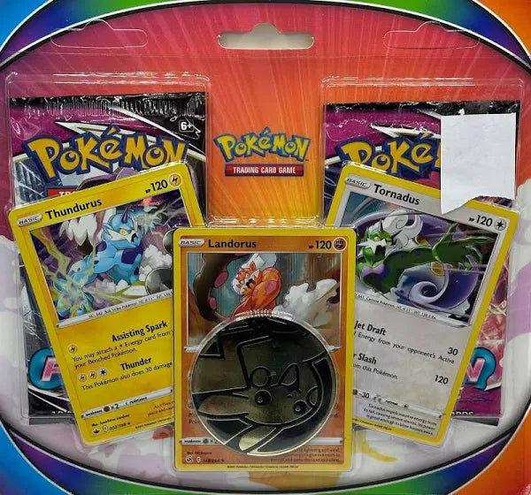 Pokémon TCG: Tornadus, Thundurus & Landorus Cards with 2 Booster Packs & Coin