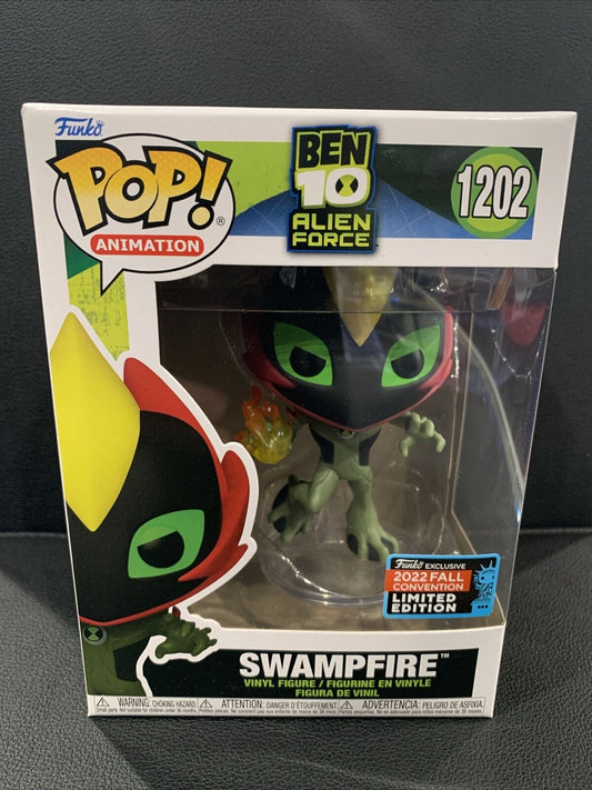 Funko PoP! Ben 10 Alien Force Swampfire #1202 NYCC 2022 Shared Exclusive