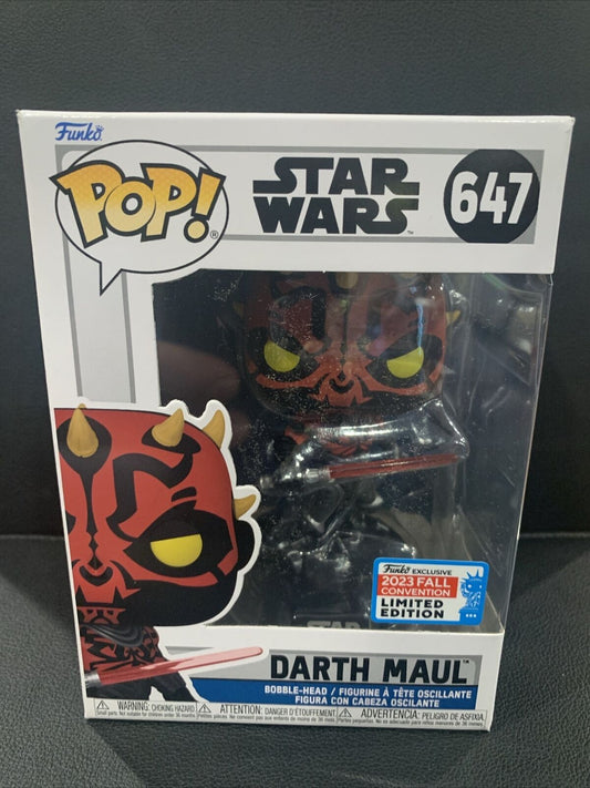 Funko PoP! Darth Maul with Cybernetic Legs #647 2023 NYCC Shared Exclusive