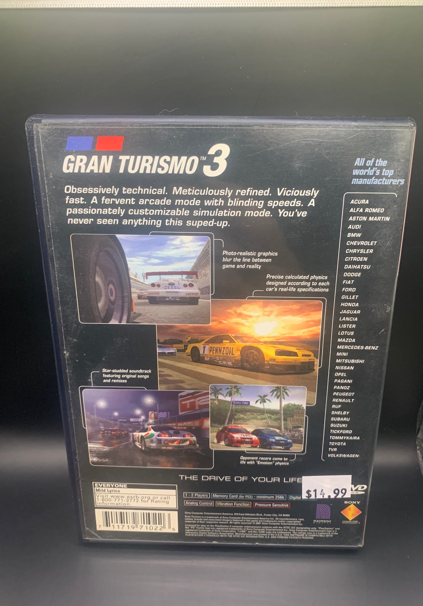 PS 2 Gran Turismo 3 A-Spec