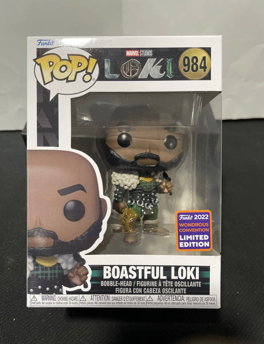 Funko PoP! Marvel Boastful Loki #984 2022 Wondrous Convention Limited Edition
